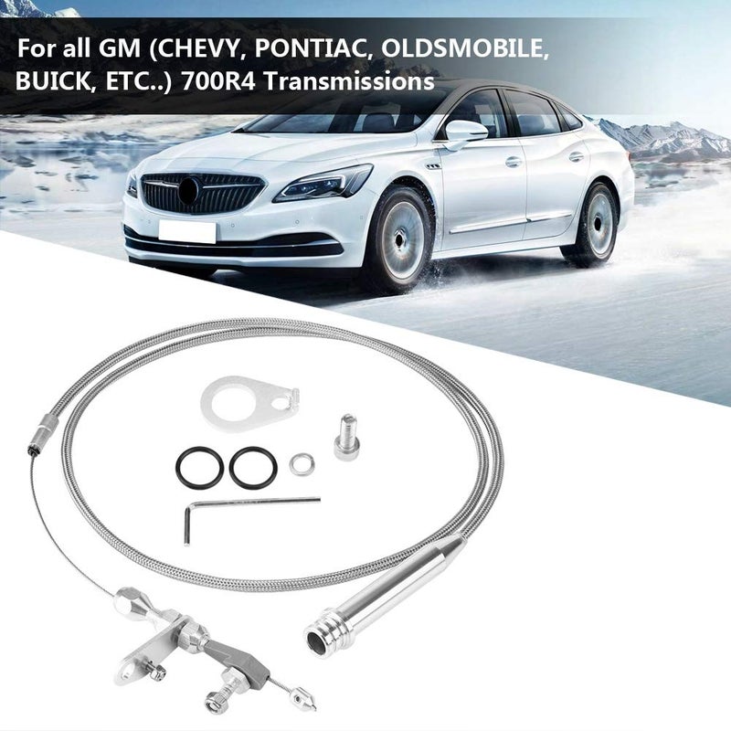 Senyar for 700r4 kick down cable to ls t body Kickdown Cable,Braided Plastic Cable Detent for All 700R4,1.54m / 60.6in - Image 4